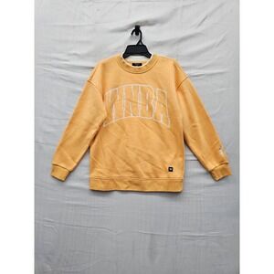 The Wild Collective Womens WNBA Pullover Sweatshirt Orange Cotton Blend Size S